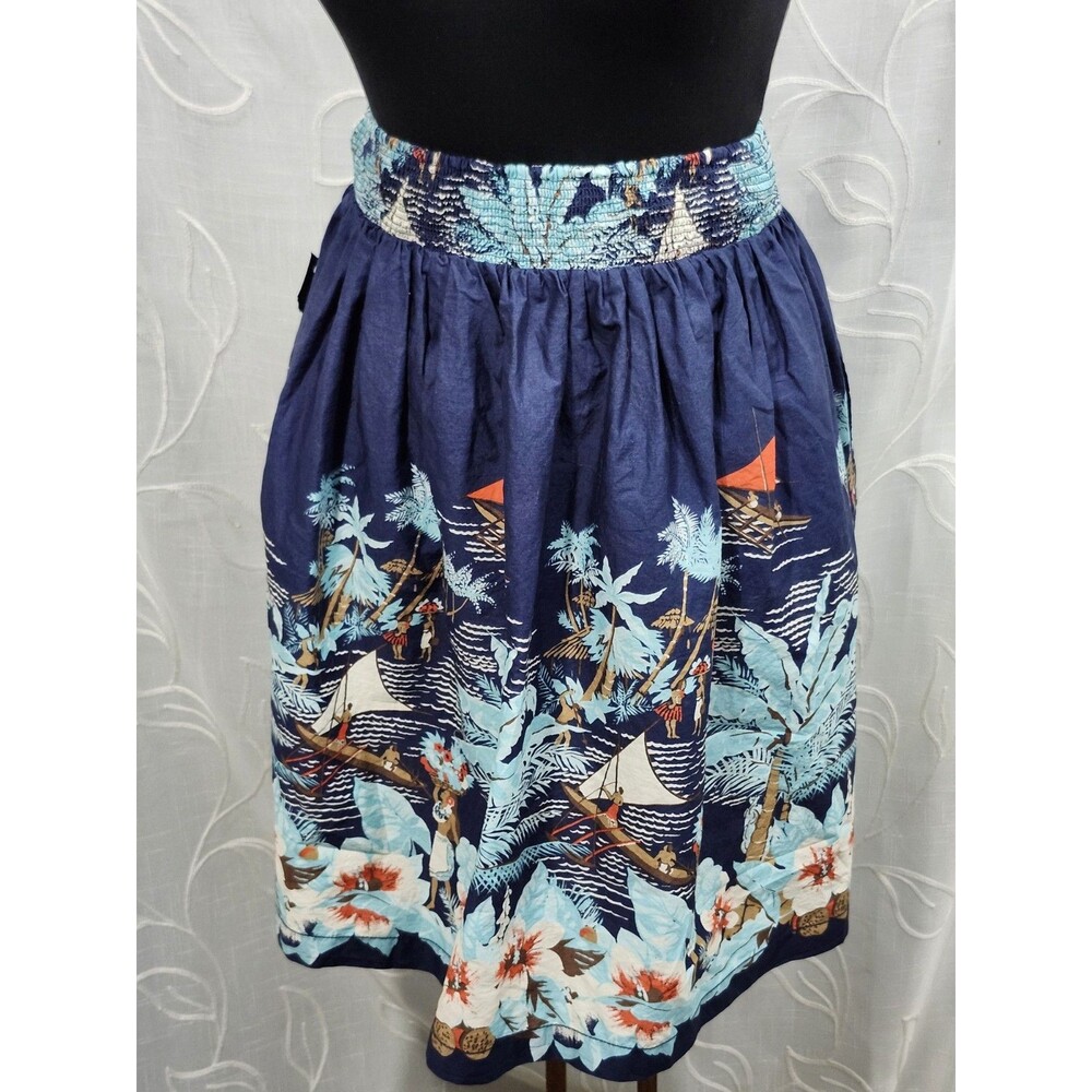 Tommy Hilfiger Womens Skirt Medium Tropical Hawaiian Floral Pockets NWT